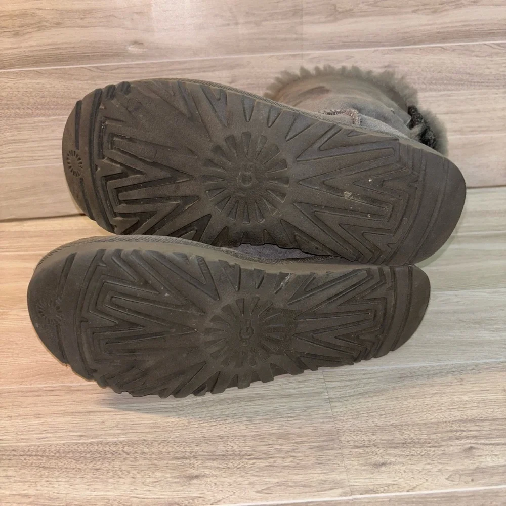 UGG Grey Bailey Bow II Boots